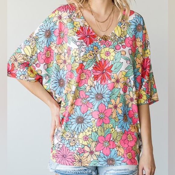 🌿5/$25 First Love by Lovelyn Groovy Doleman Top - Picture 3 of 11